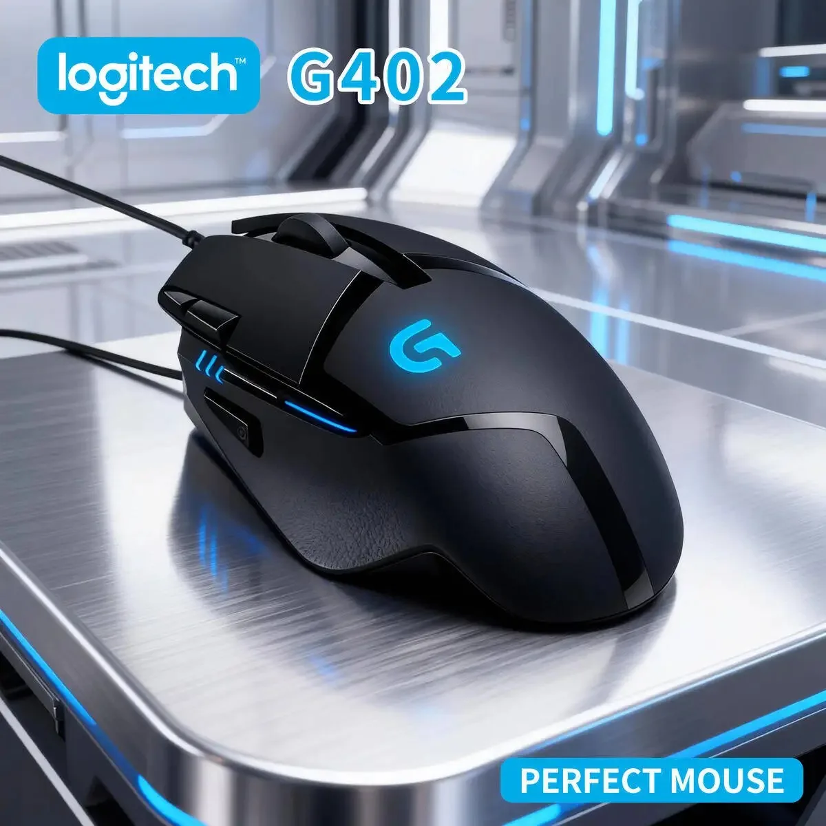 

Logitech G402 Game enthusiasts are ecstatic! Dual mode silent gaming mouse, ergonomic lightweight office laptop compatible