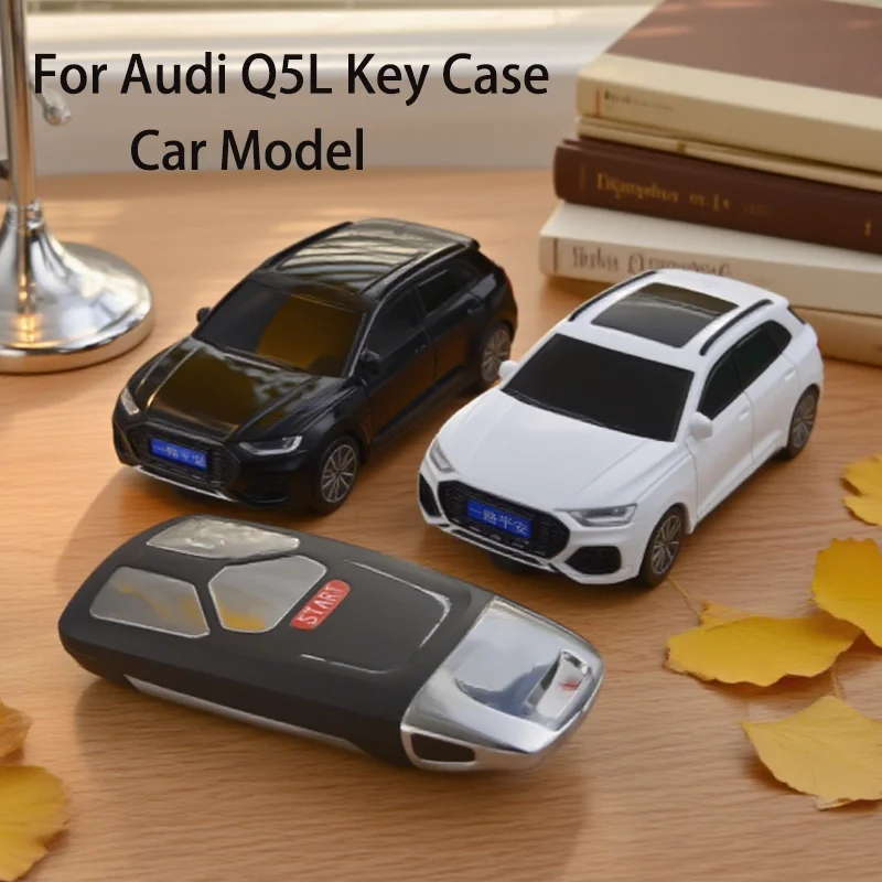 

Car Model For Audi Q5 Key Case for Audi A4 B9 A5 A6 8S 8W Q5 Q7 4M S4 S5 S7 TT TTS TFSI RS Remote Car Key Cover Fob Keychain Bag