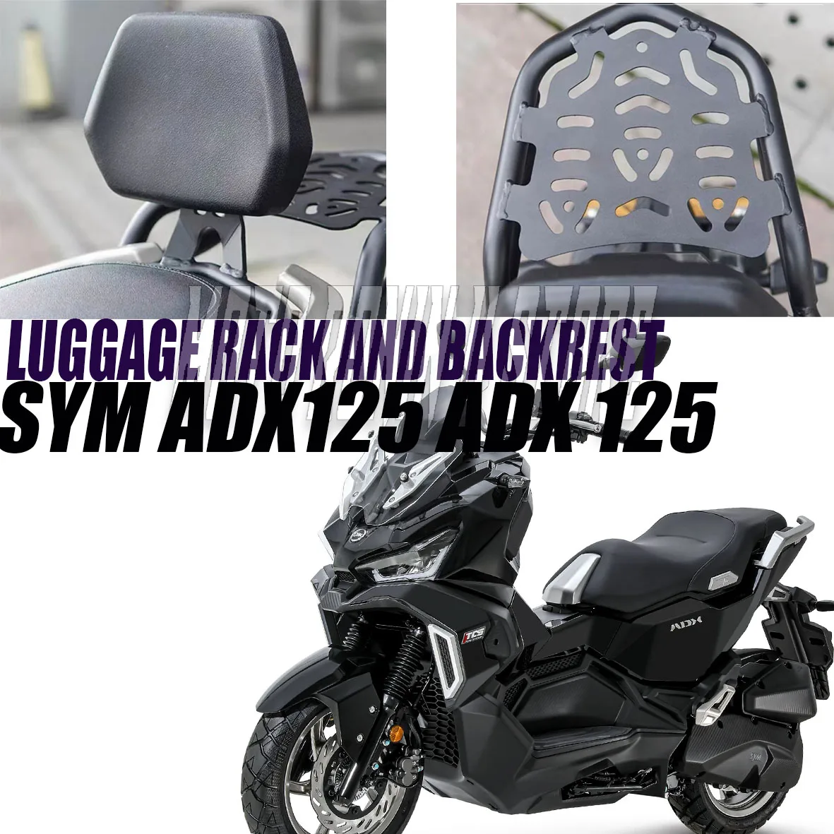

New For SYM ADX125 ADX 125 Modified Rear Shelf Luggage Rack Passenger Backrest Rear Backrest