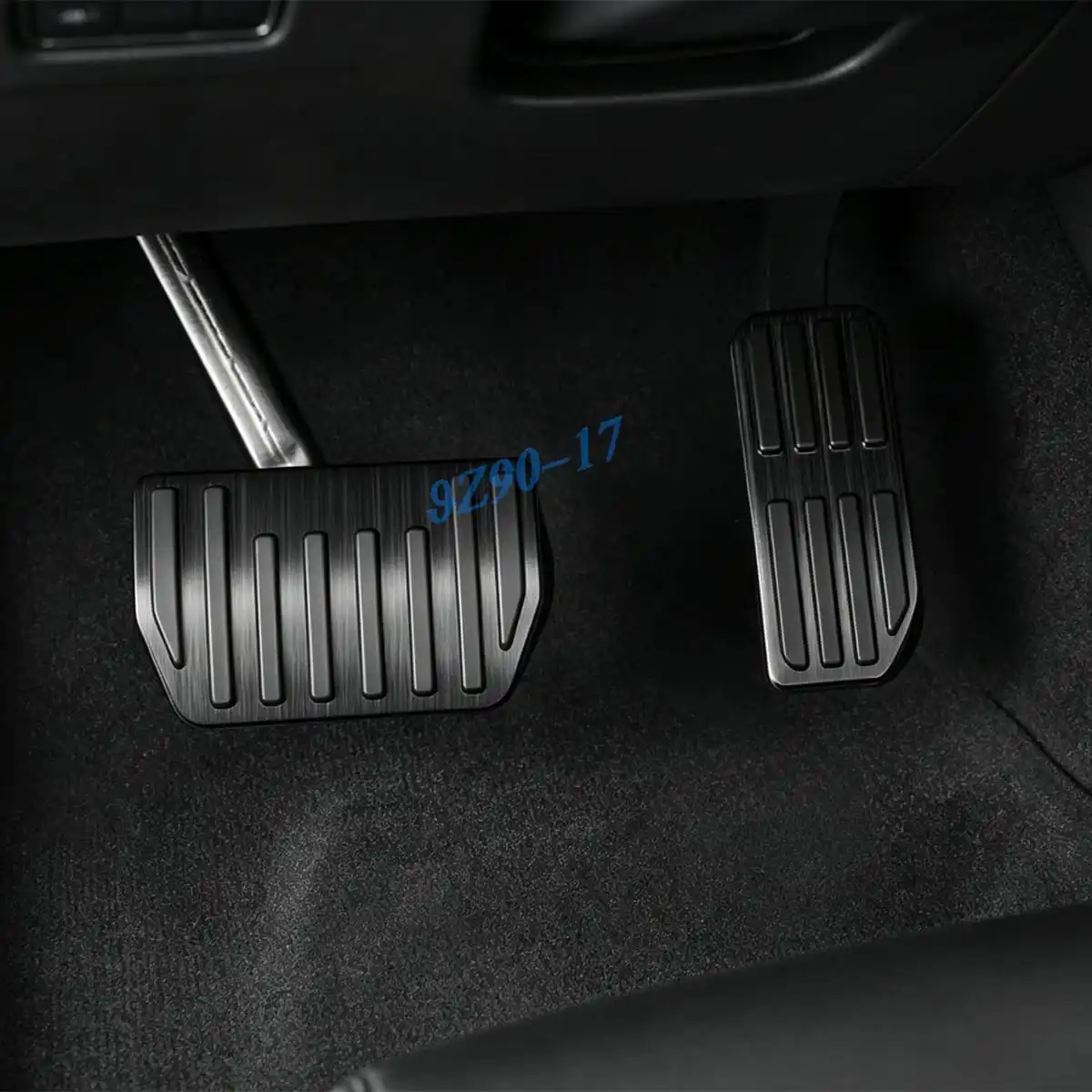 Black Alloy Anti Slip Accelerator Brake Pedal Cover Car Decor Trim For Jaguar F-Pace 2016-2025 XE XF 2016-2024 Accessories