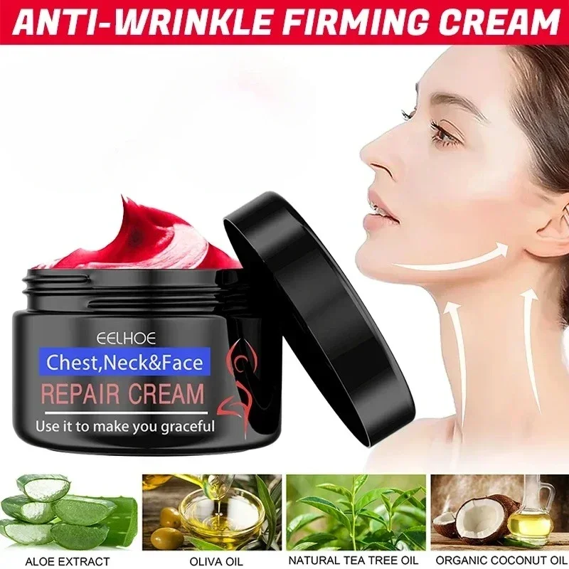 Neck Lines Protein Cream Collagen Neck Face Lifting Firming Lightening Smoothing Lotion Moisturizer Neck Rejuvenation Cream