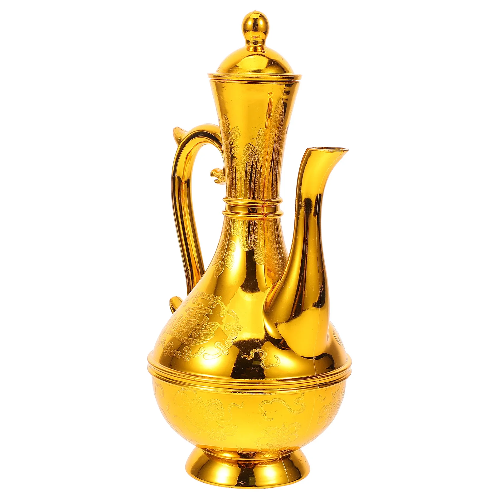1pc jarro de plástico oferecendo pote para decoração de buda casa festival artesanato fino acessórios leves