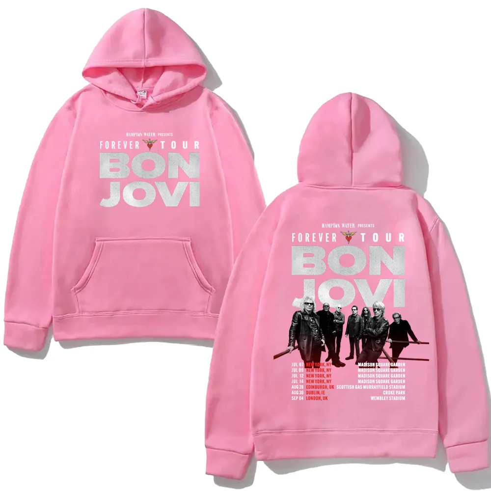 إلى الأبد جولة 2026 هوديي بون جوفي باند مع جيب الصوف البلوز مريحة فاسق الملابس Harajuku البلوفرات عالية الجودة #6