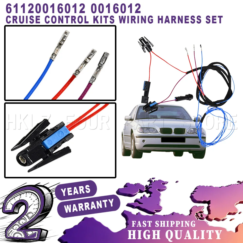 New For BMW 3 Series E46 1997 - 2007 Easy Installation car accessories  Cruise Control Kits Wiring Harness Set Retrofit Cable
