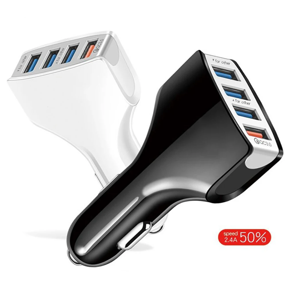 30W 4พอร์ต USB ชาร์จเร็วอะแดปเตอร์3.0 QC อะแดปเตอร์ชาร์จเร็วสำหรับ Xiaomi iPhone Samsung ชาร์จโทรศัพท์มือถือ