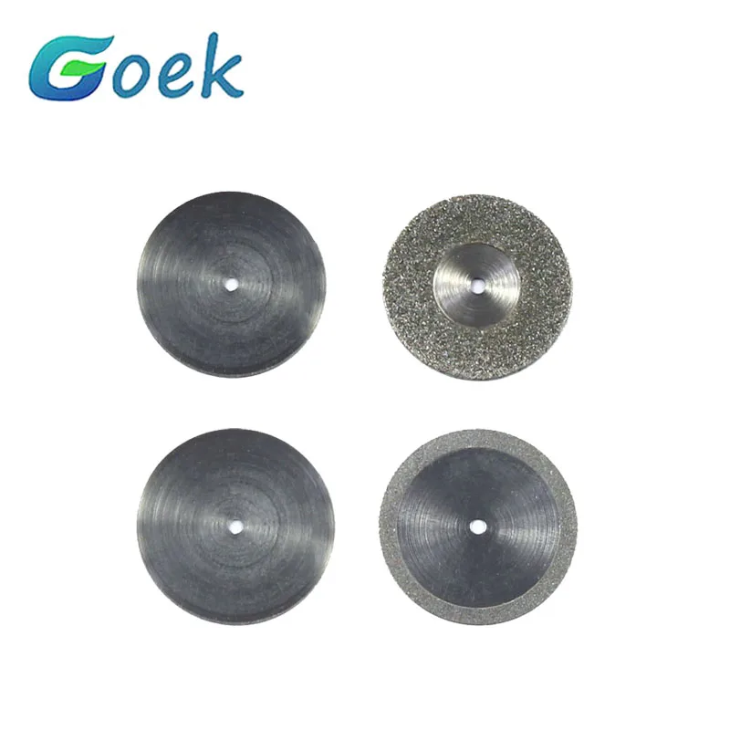 20pcs Diamond Cutting Disc Single Sided Coarse Grit 0.2mm 0.3mm 0.5mm Dental Lab Cut Disc Wheel Cutting Plaster Polishing Pads