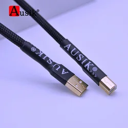 HiFi Type A To B USB Data Cable / Canare Audio Cable for PC MP3 CD DVD Amplifier DAC AUSIK AS017