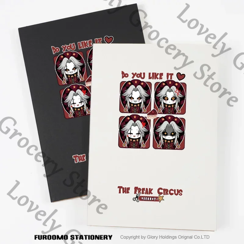 

Anime Pierrot The Freak Circus Cosplay Cartoon Blank Notebook Workbook Pocketbook Accessories Memo Pad School Supplies Fans Gift