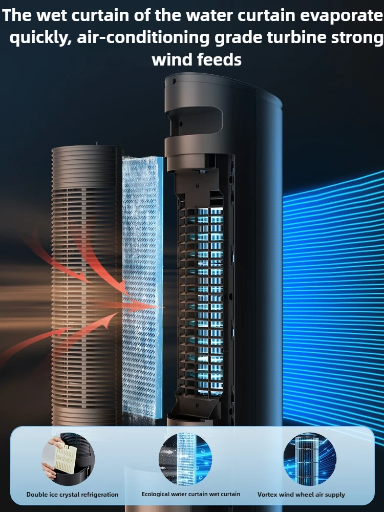 Midea air conditioning fan cooling machine cooling household air conditioning small mobile water cooling fan 2025 new model220V