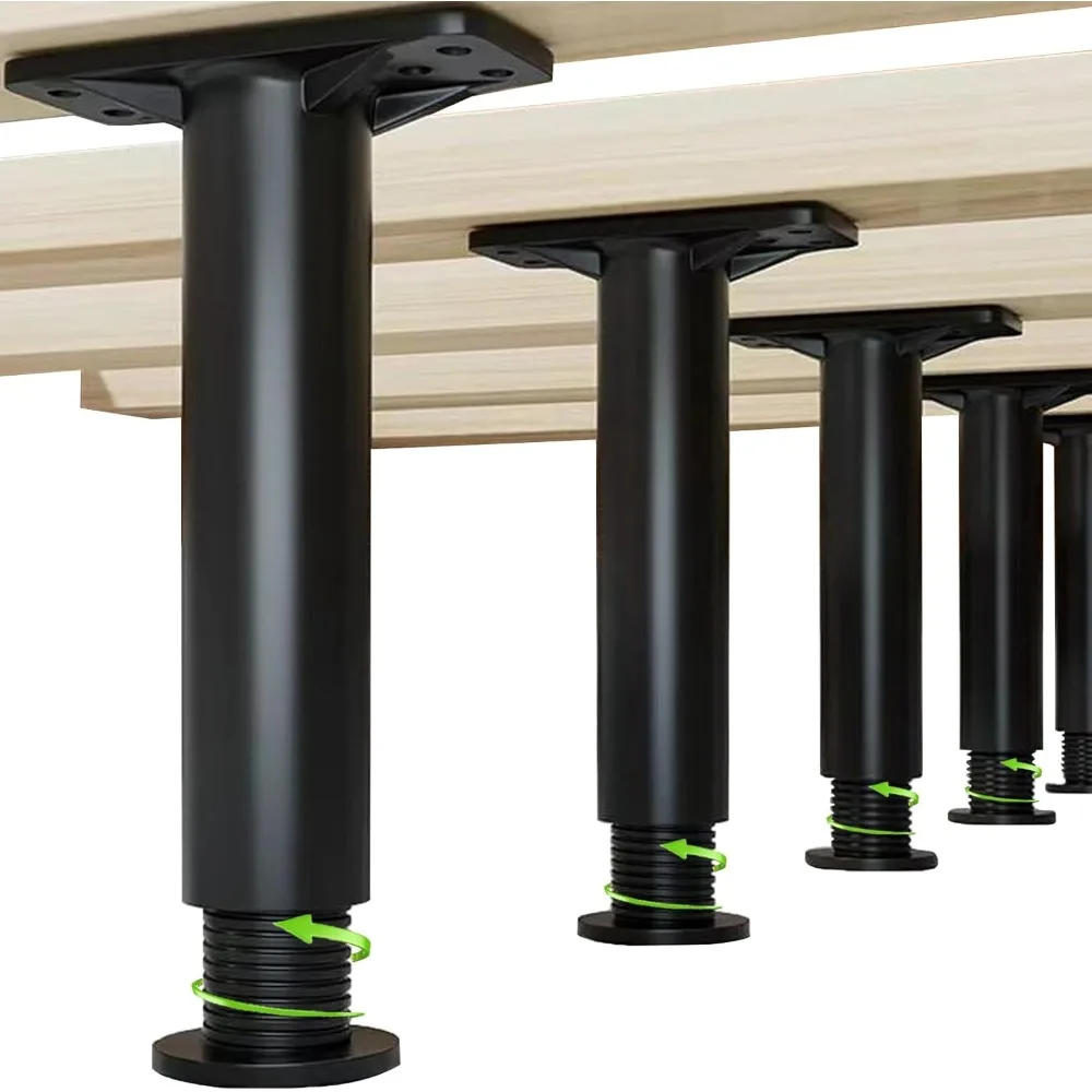 

Bed Frame Support Legs Adjustable: Sofa Couch Center Brackets Replacement Reinforcement Parts Furniture Slats Board Leg Feet (7.