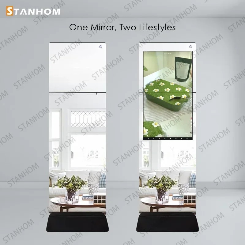 

STANHOM Floor Standing Advertising Touch Screen Fitness Smart Mirror