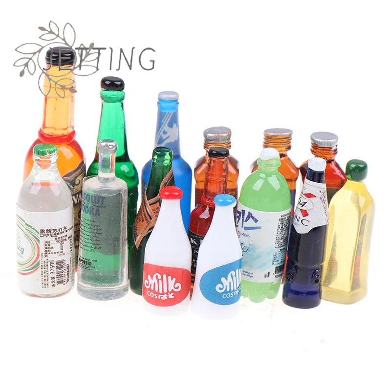 حار 5 قطعة 1:12 دمية مصغرة المشروبات زجاجات نموذج دمى اكسسوارات المطبخ