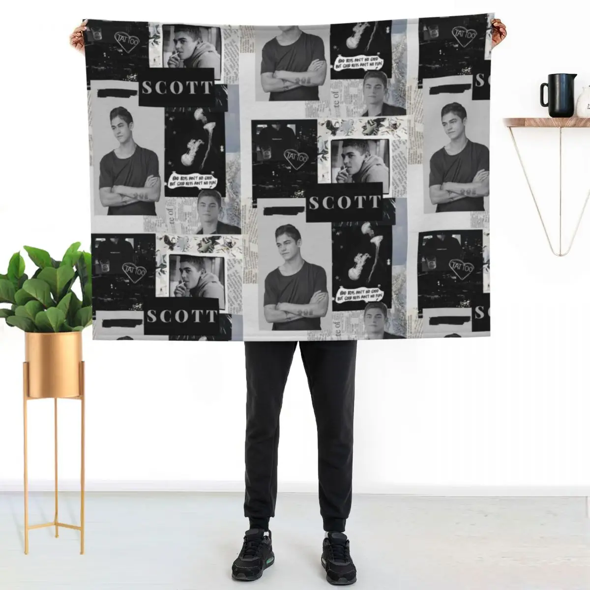 Bad boys ain't no good but good boys ain't no fun (Hardin Scott/Hero Fiennes Tiffin) Throw Blanket Extra Large Throw Blankets