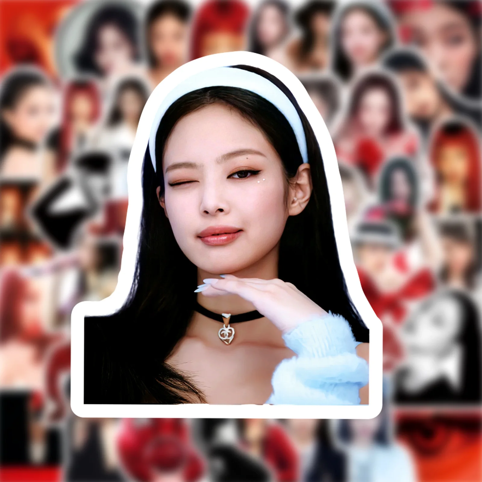 50 قطعة ملصق جيني روزي ملصقات صناعة يدوية سكرابوكينغ الهاتف الأمتعة سكيت الفينيل شارات مقاومة للماء #6