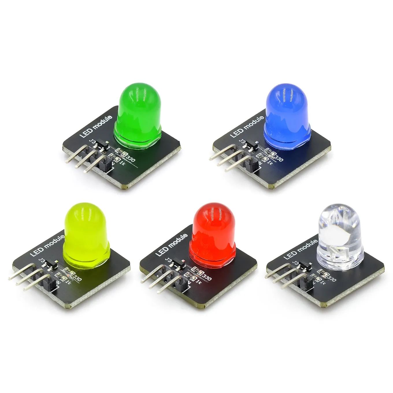 

Electronic building block 10mm LED light-emitting module indicator light-emitting tube compatible with arduino