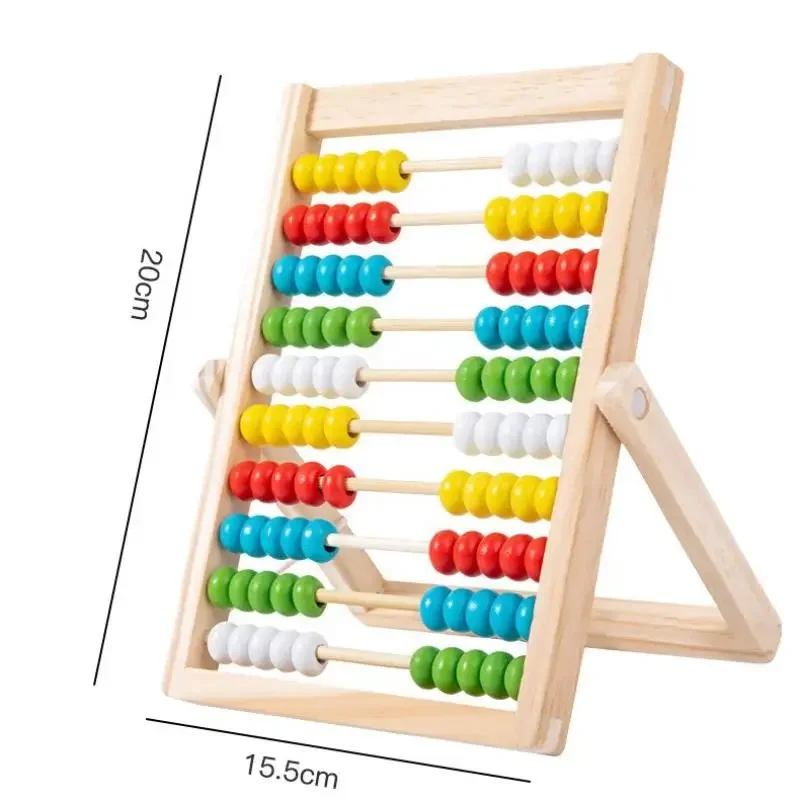 1 pz Montessori Numero Aritmetico Abaco Classico Giocattolo Educativo di Conteggio 100 Perline Prescolare Matematica Giocattoli di Apprendimento Regalo Del Bambino