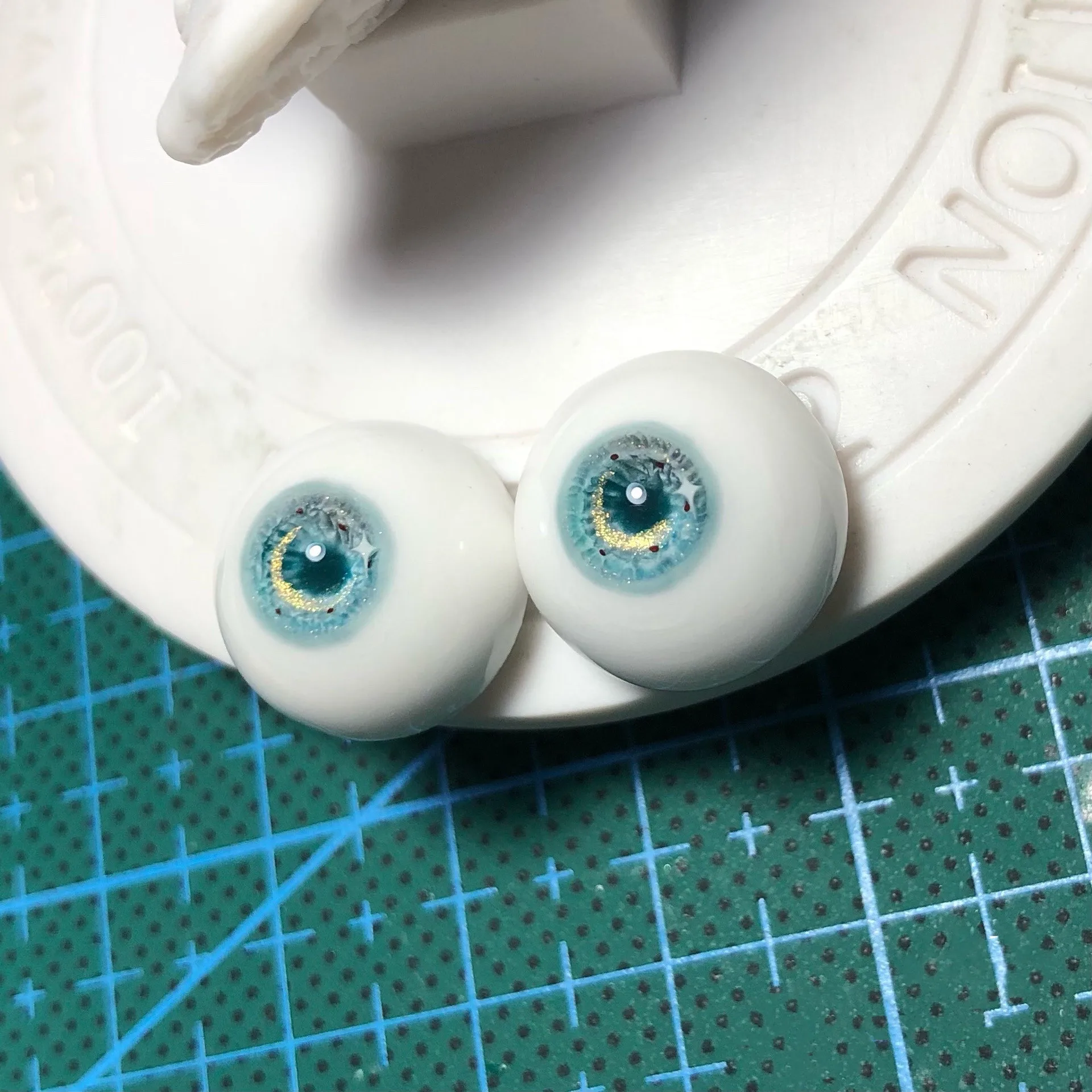 14mm Blue Safety Eye For Dolls, Nice Deep Color BJD Resin Eyeball 1 Piece