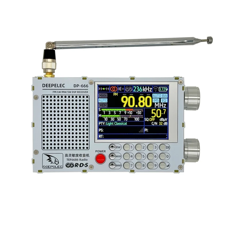 

DP-666 TEF6686 Radio 5000Mah High Sensitivity Full Band FM AM FM Short Wave Radio Receiver With Antenna-Y41A