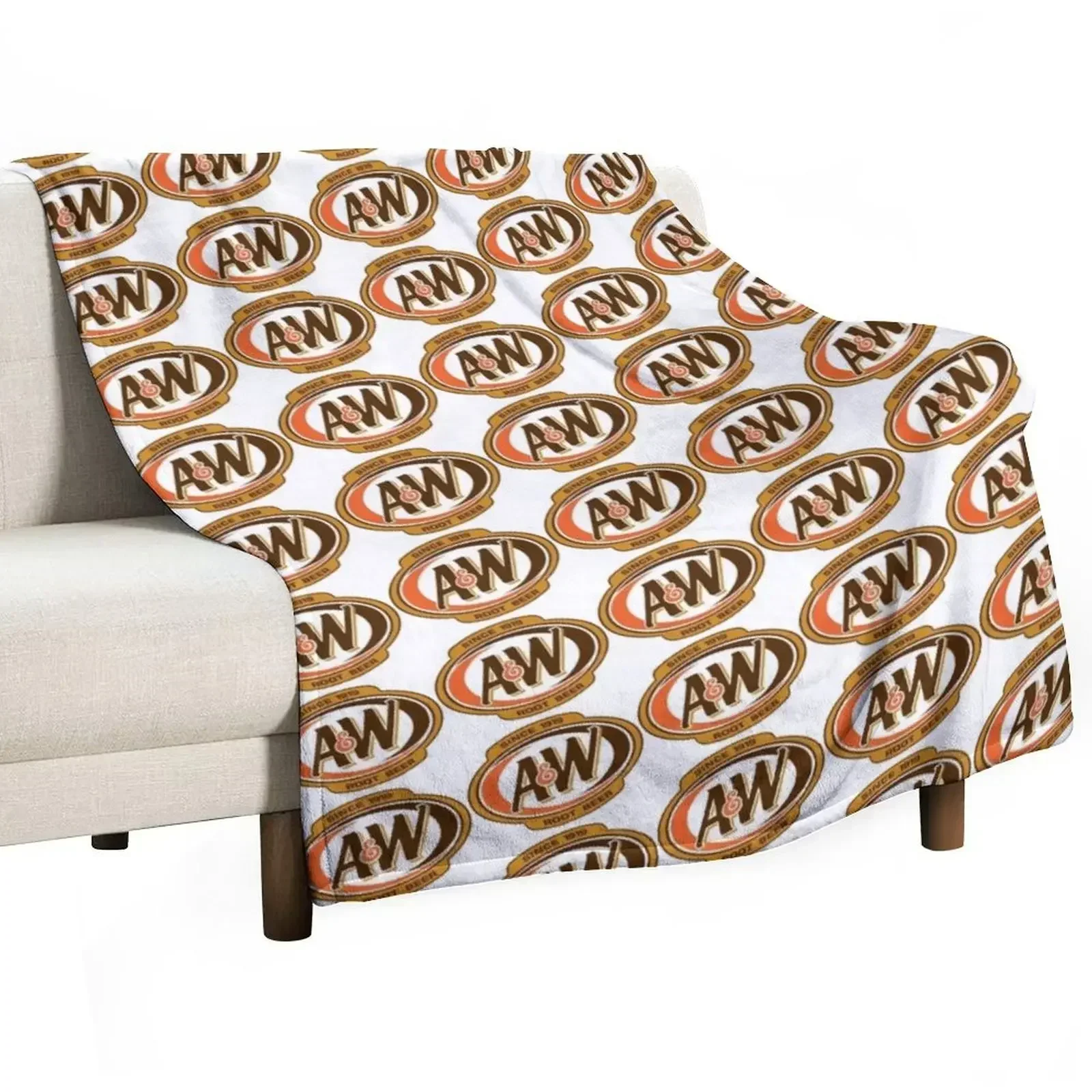 A&W Root Beer Throw Blanket Kid'S Giant Sofa Polar Plush Loose Retros Blankets