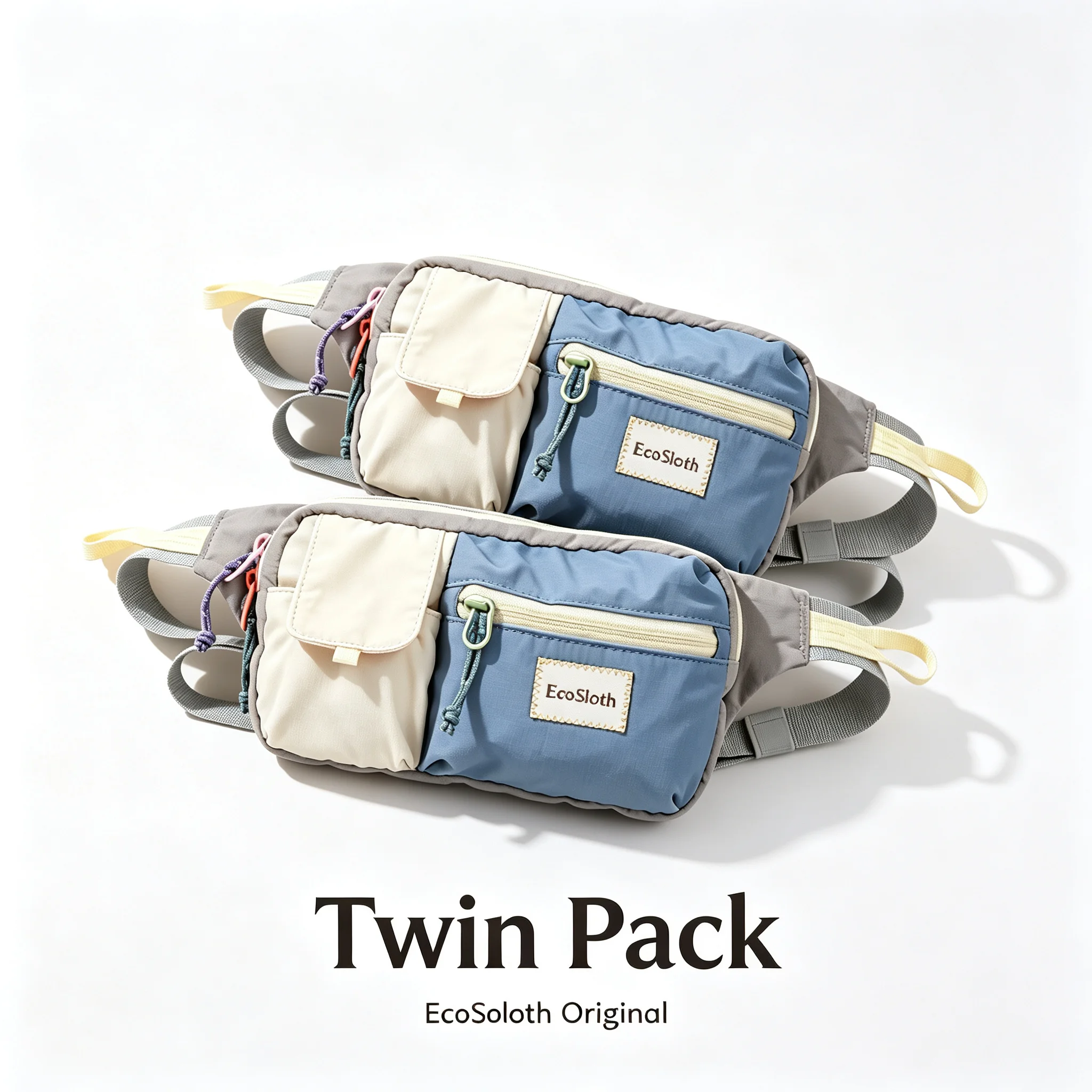 2pcs-lightweight-outdoor-nylon-fanny-pack-monterey-sling-shoulder-bag-multifunctional-crossbody-waist-pack-for-hiking-travel