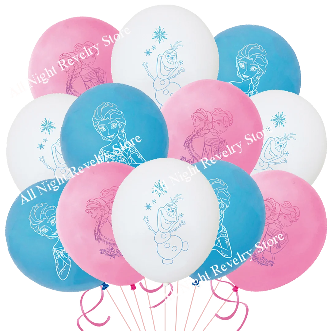 Lots Frozen Elsa Anna Birthday Party Decoration Elsa Balloons 12inch Girls Baby Shower Decor Party Supplies Olaf Globlos