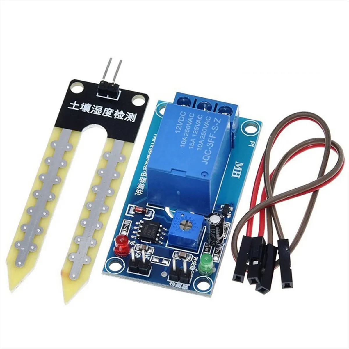 Friendly!DC 12V Soil Moisture Sensor Relay Control Module Automatic Watering of the Humidity Starting Switch