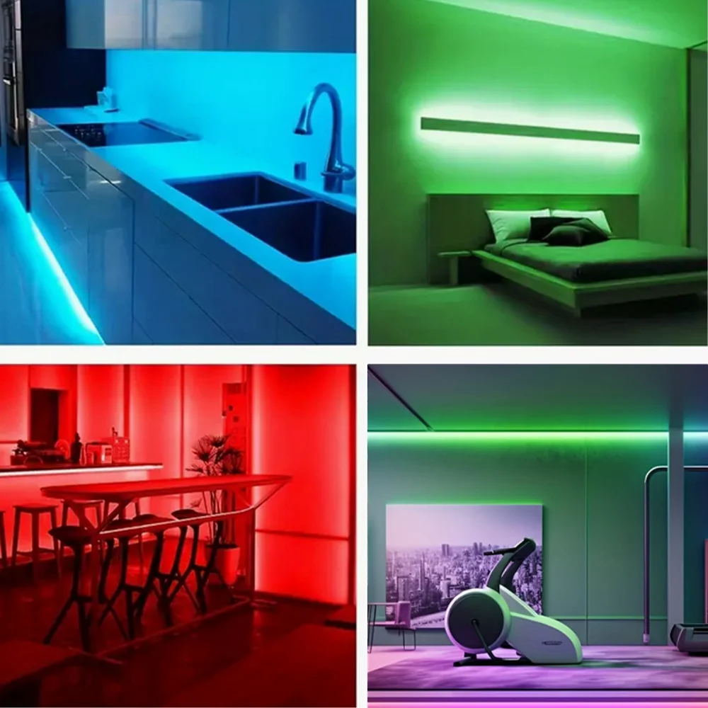 2835 RGB LED strip, 24-key control, free control of light changes, suitable for cabinets, bedrooms, TV backlighting