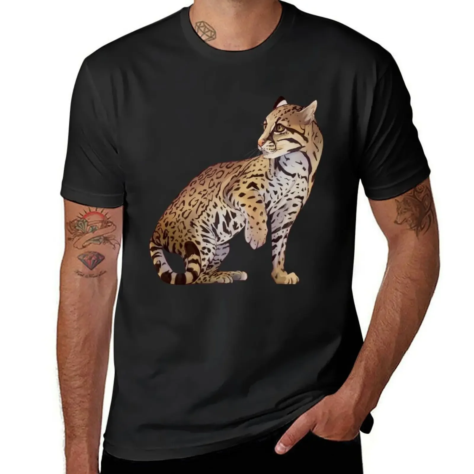 

Ocelot T-Shirt customizeds tees Blouse shirts graphic Men's t-shirts