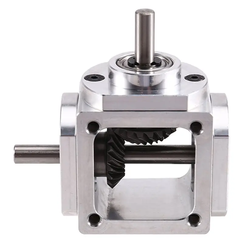 A67P-Gearbox 90 Degree Right Angle Bevel Gear-Box With Mounting Hole 1:1 Shaft 1 Module 20 Teeth Bevel Gear