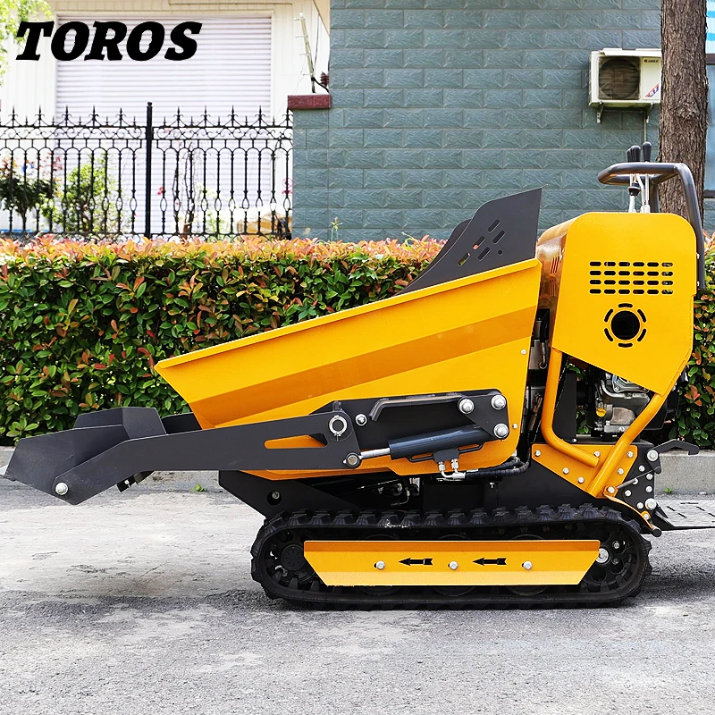 High Efficiency 0.5 Ton New Mini Dumper Factory Hydraulic Automatic Tracked Dumper Wholesale High Quality Dump Truck