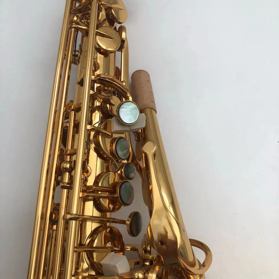 Classic original type 54 E-flat professional alto saxophone brass gold-plated upgrade color abalone button Alto sax instrument