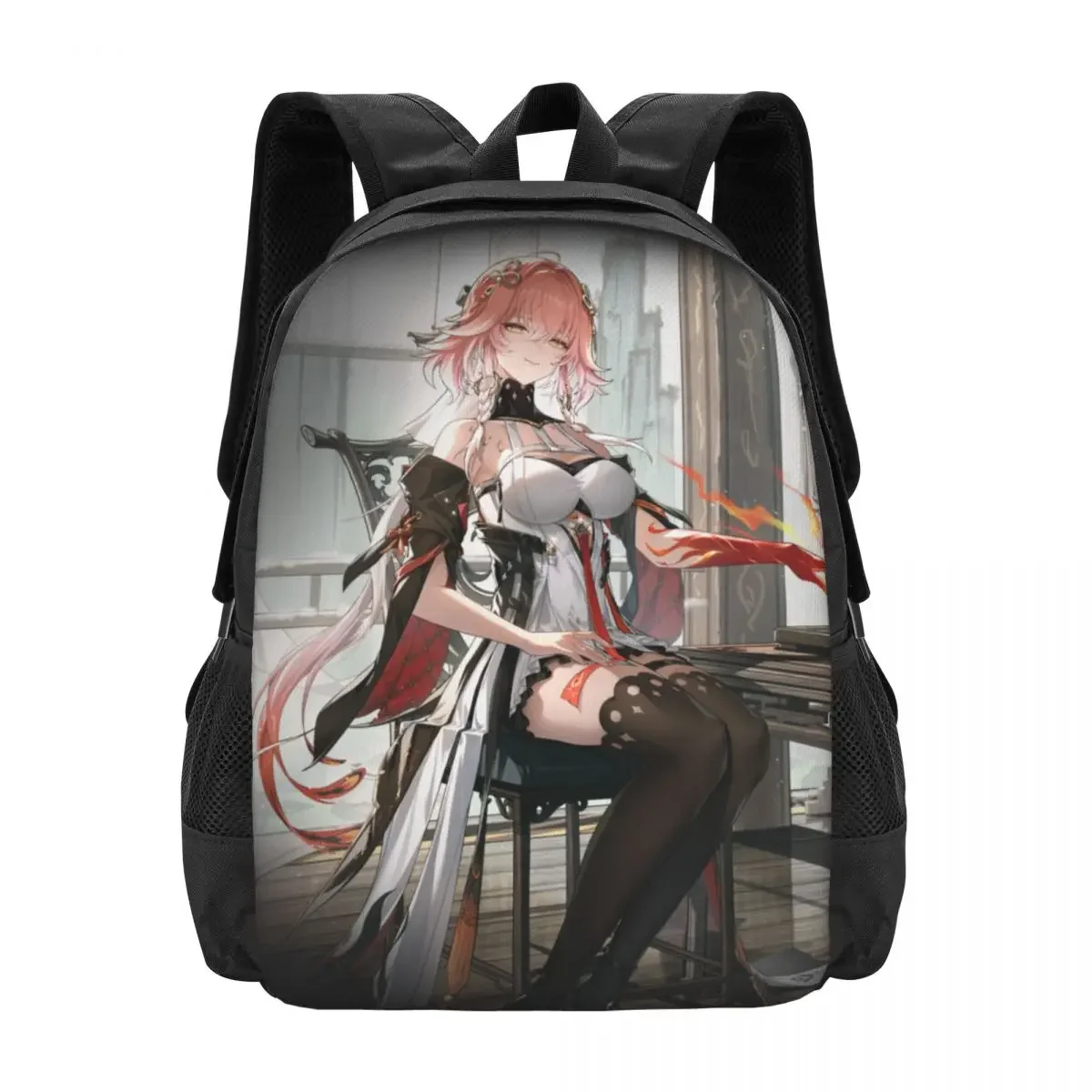 Anime Wuthering Waves Travel Laptop Backpack, Business College School Computer Bag Gift for Men & Women