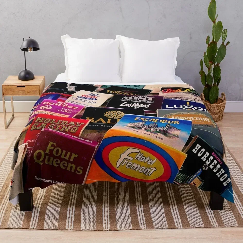 

Las Vegas Lights Throw Blanket Stain Resistant Cozy Warm Blanket