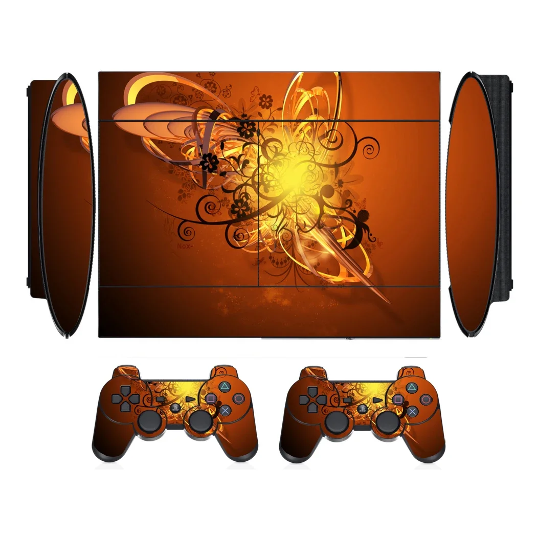 Lignt & Shadow 3265 Vinyl Skin Sticker Protector pour Sony PS3 Super Slim et 2 Contrmatérielle Skins Stickers