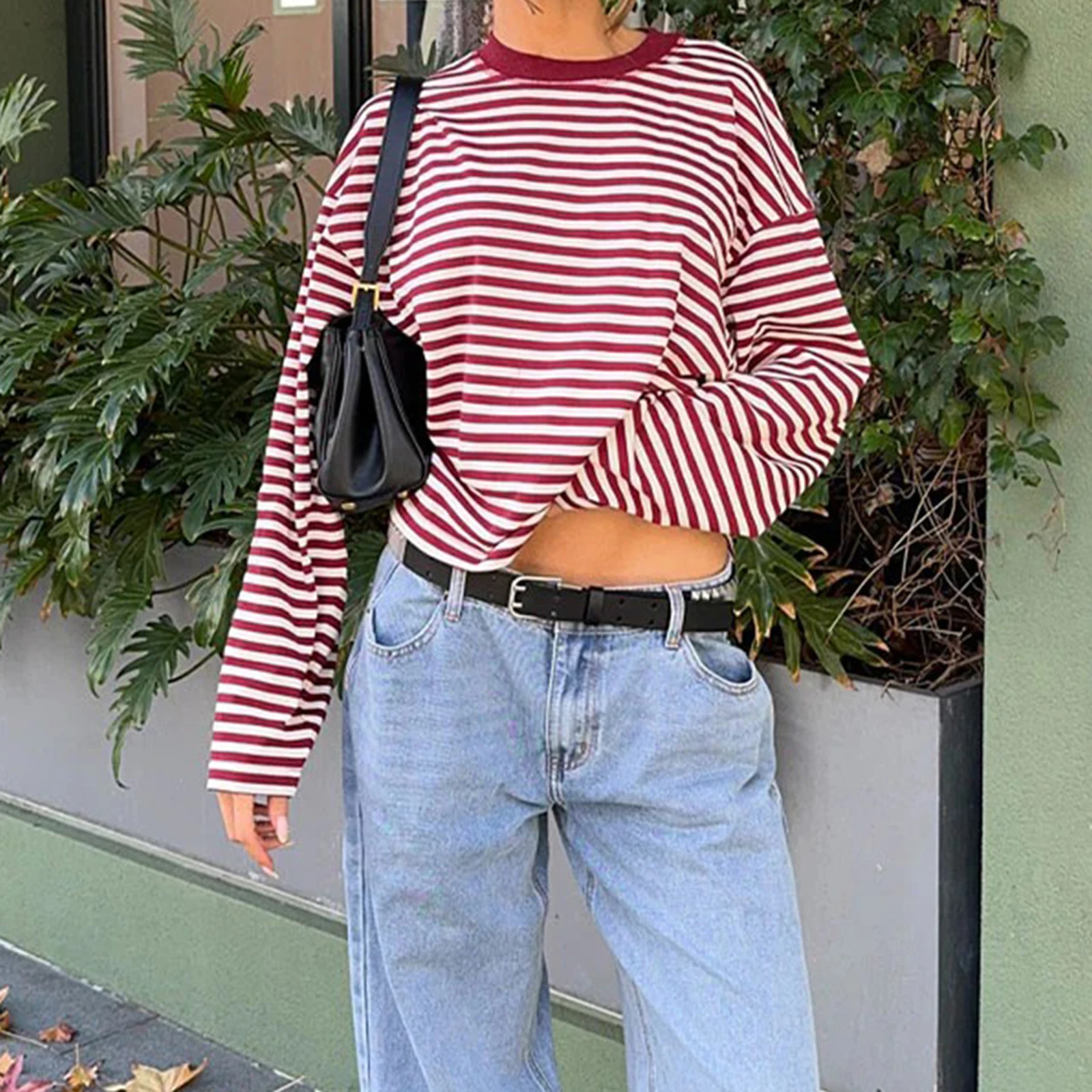 New Fashion Women T-shirt Long - Vintage Fashion For Sale review and price