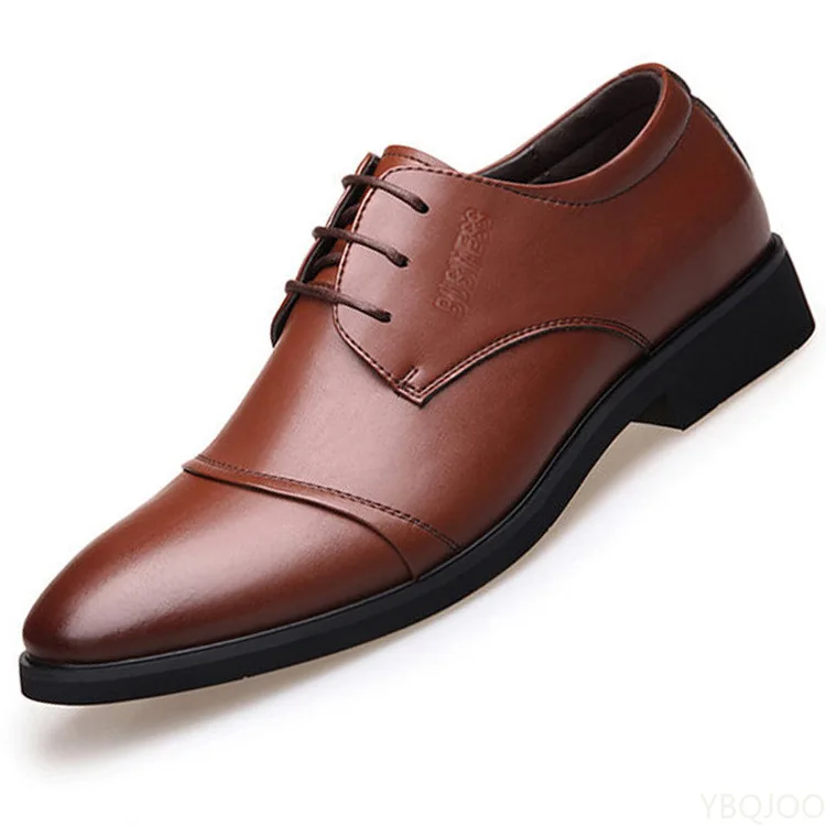 Luxury Business Oxford Leather Shoes Men Breathable Rubber Formal Dress Shoes Male Office Wedding Flats Footwear Mocassin Homme