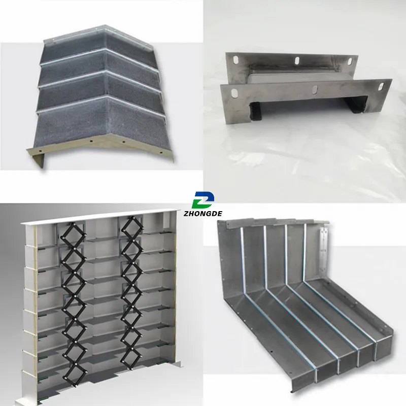 

Factory Direct Supply Telescopic Guide Rail Stainless Steel Bellows Cover for CNC Milling Machine