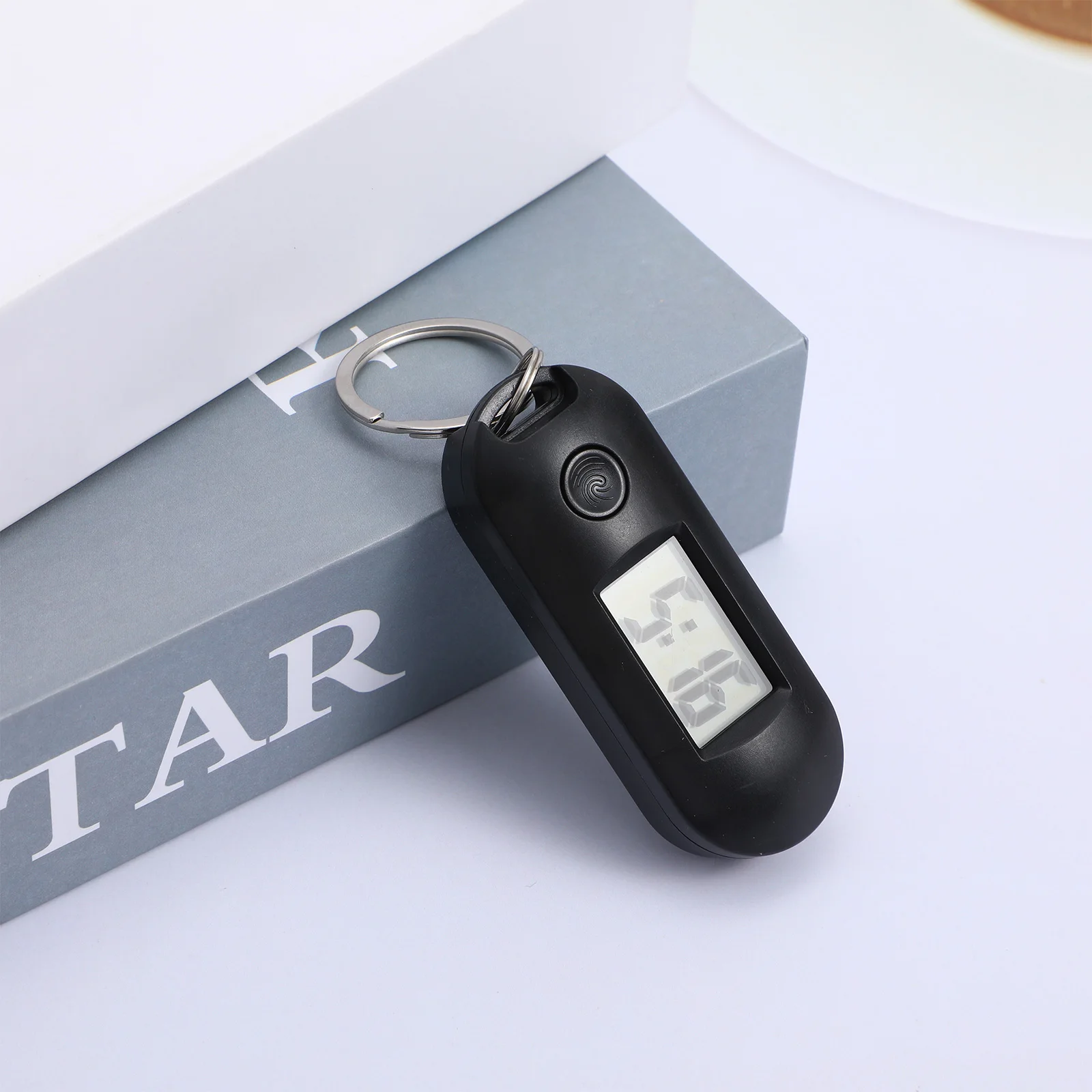 

Digital Watches Keychain Mute Lightweight Kids Student Watch Black Color Portable Time Telling Backpack Accessory Silent Design