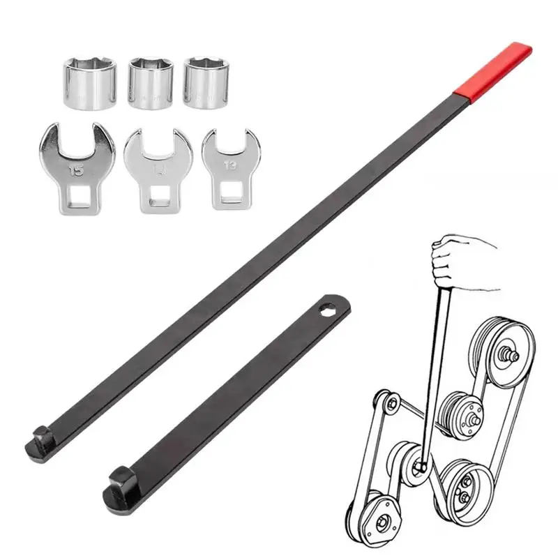 

Drive Serpentine Belt Wrench Tool 8pcs/set Serpentine Belt Tool Set For Efficient Adjusting Serpentine Belt Adjust Tightener