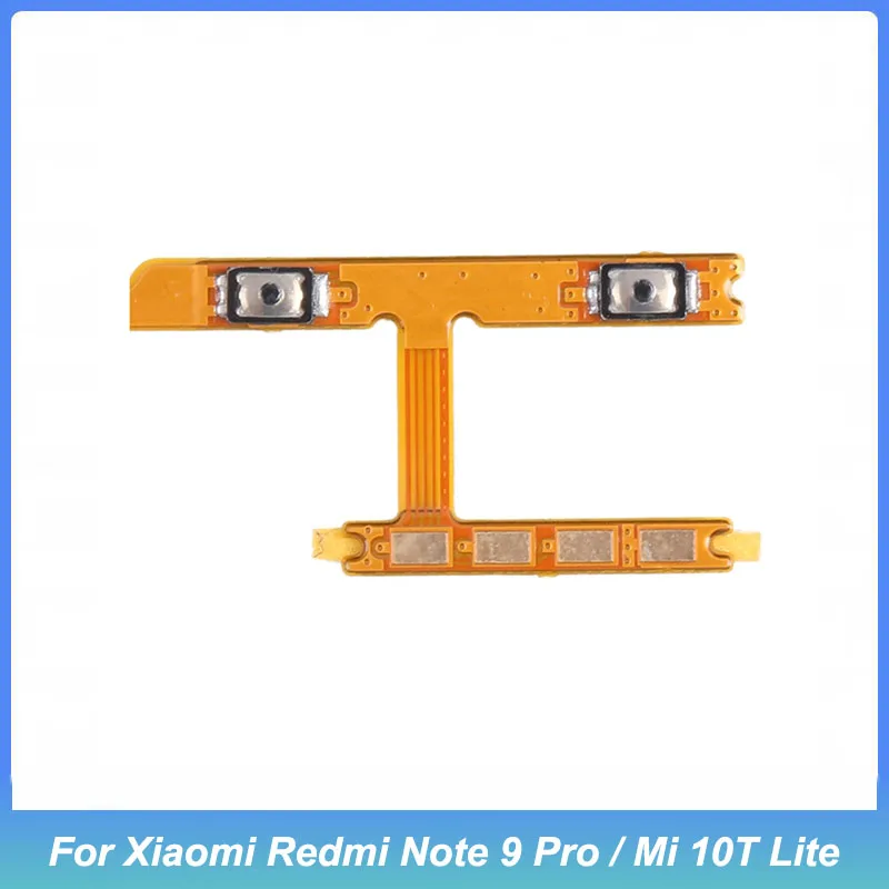 Volume Button Flex Cable For Xiaomi Redmi Note 9 Pro 5G Volume Flex Cable Replacement Spare Parts For Mi 10T Lite 5G