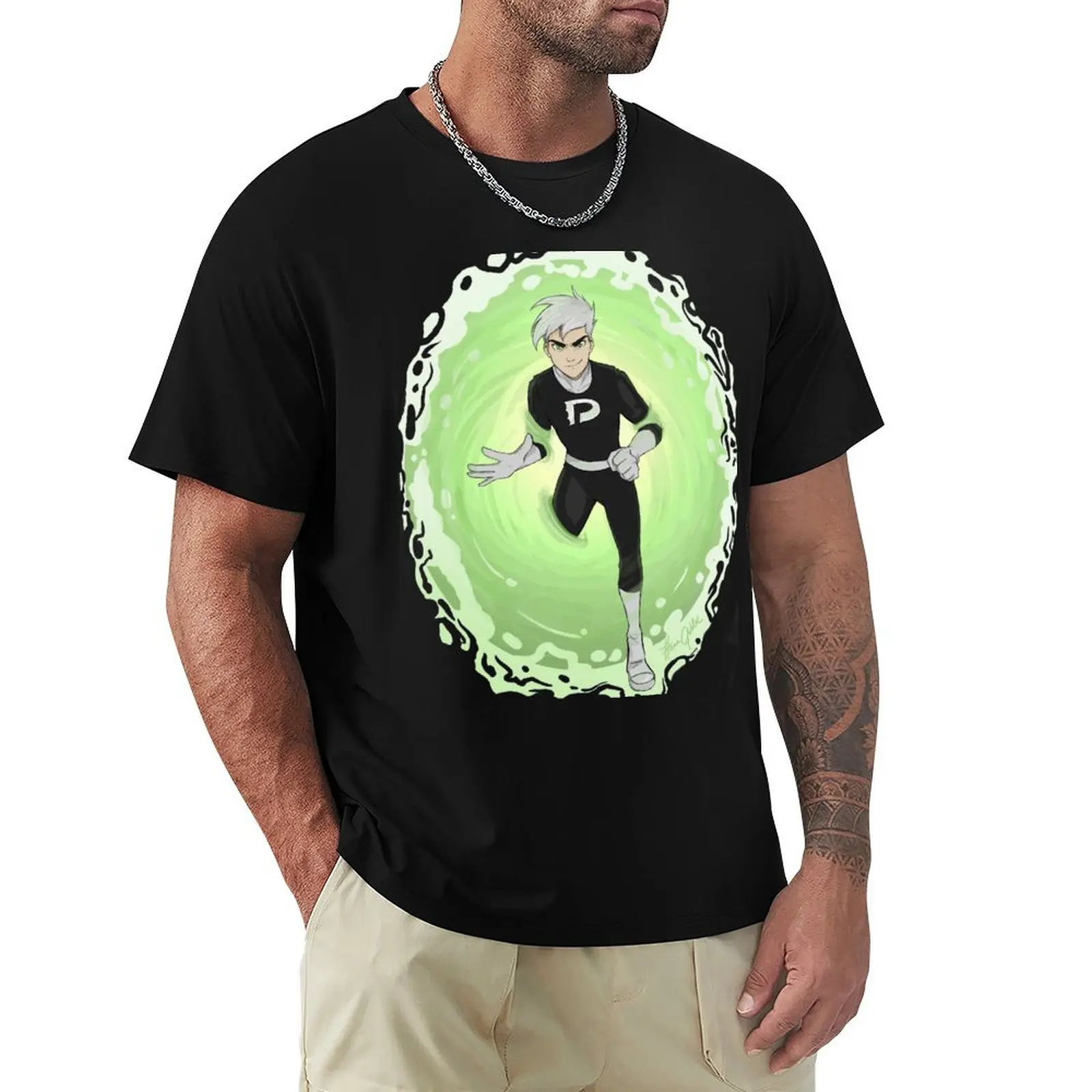 Danny Phantom T-Shirt man graphic t shirt T-Shirt
