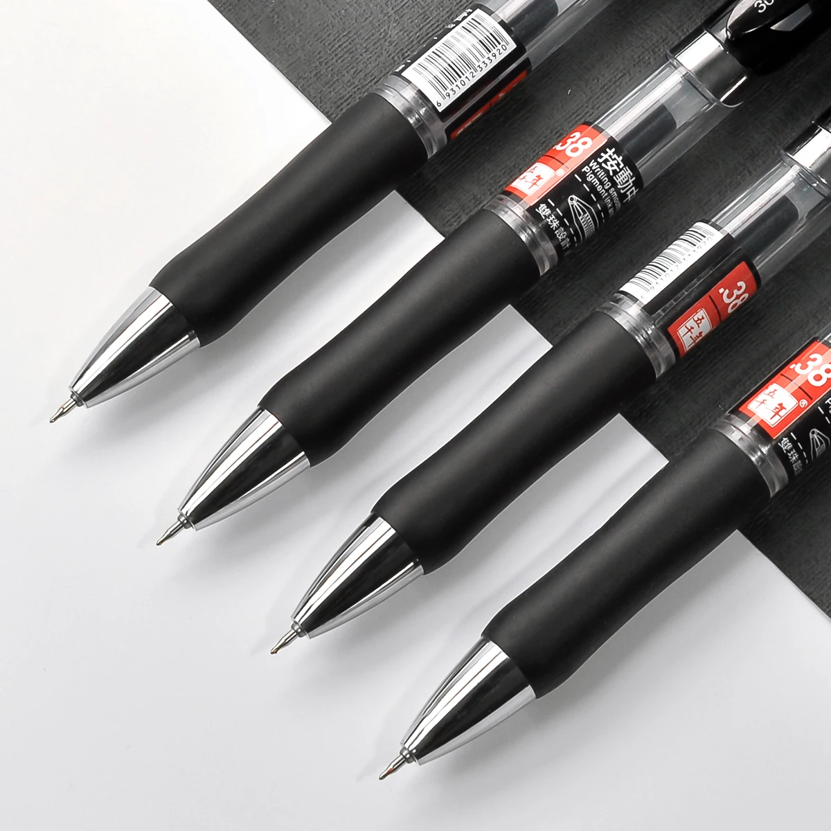 WQN 0.38 مللي متر طرف القلم سعة كبيرة قلم توقيع لممارسة الكتابة الحبر الأسود/الأحمر 3/6/12 قطعة مجموعة للاستخدام المكتبي والطلاب #6