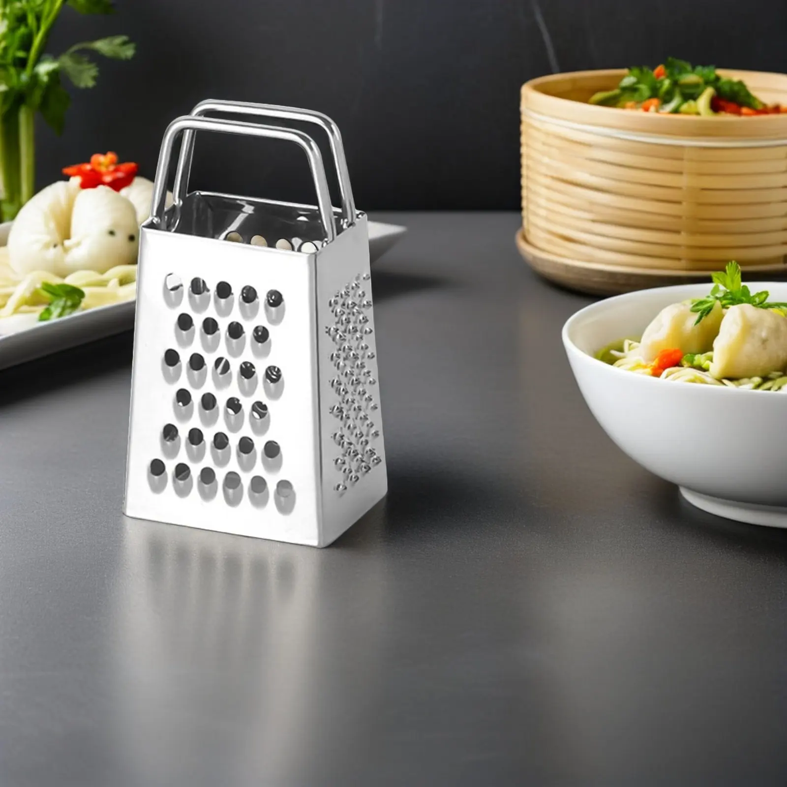 

6Pcs Stainless Steel Vegetable Shredder Mini Box Grater Cheese Grater Garlic Potato Carrot Onion Handheld Kitchen Cutter