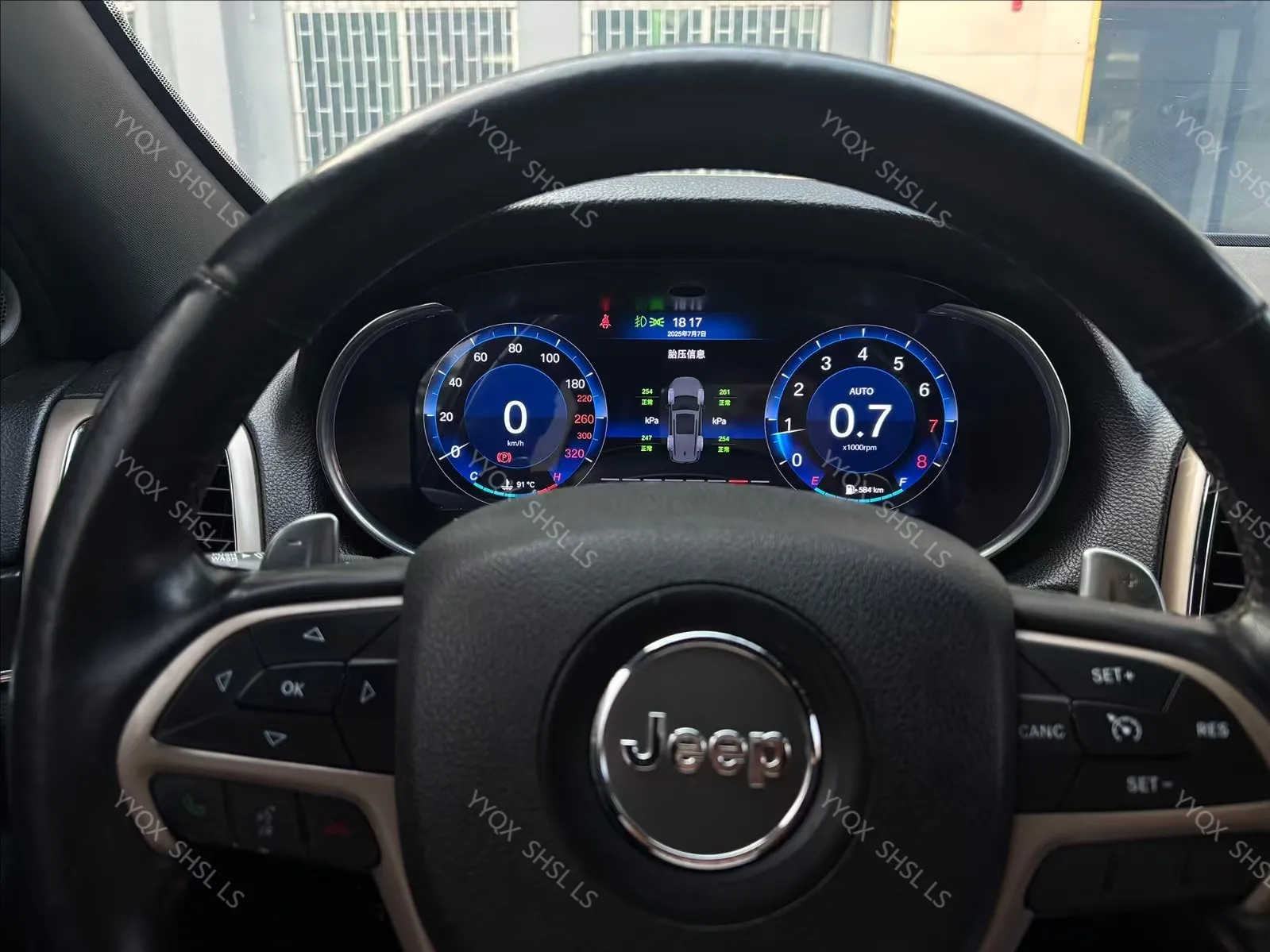 2Din Digital Cluster Carplay For Jeep Grand Cherokee 2013-2018 Car Meter Dashboard Odometer GPS Navigation Speedometer Head Unit