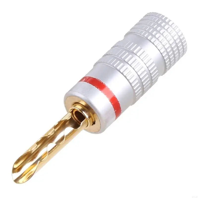 H7jf 8 pcs gold pelapis tembaga bfa 4mm pisang adaptor konektor speaker kawat