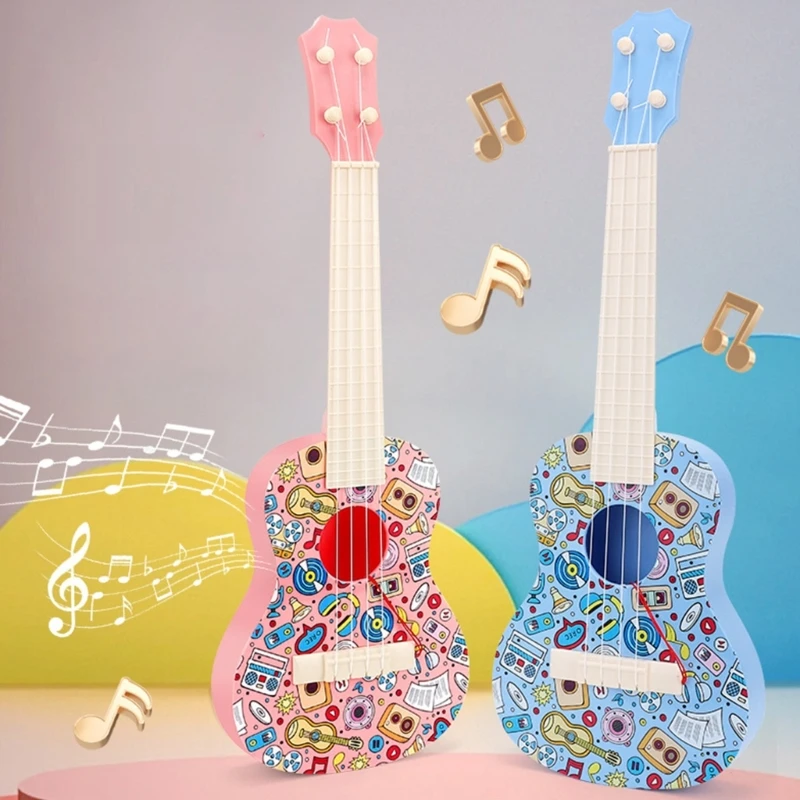 Đồ chơi âm nhạc ngộ nghĩnh cho bé chạm và cảm nhận Hình động vật hoạt hình Ukulele dành cho trẻ