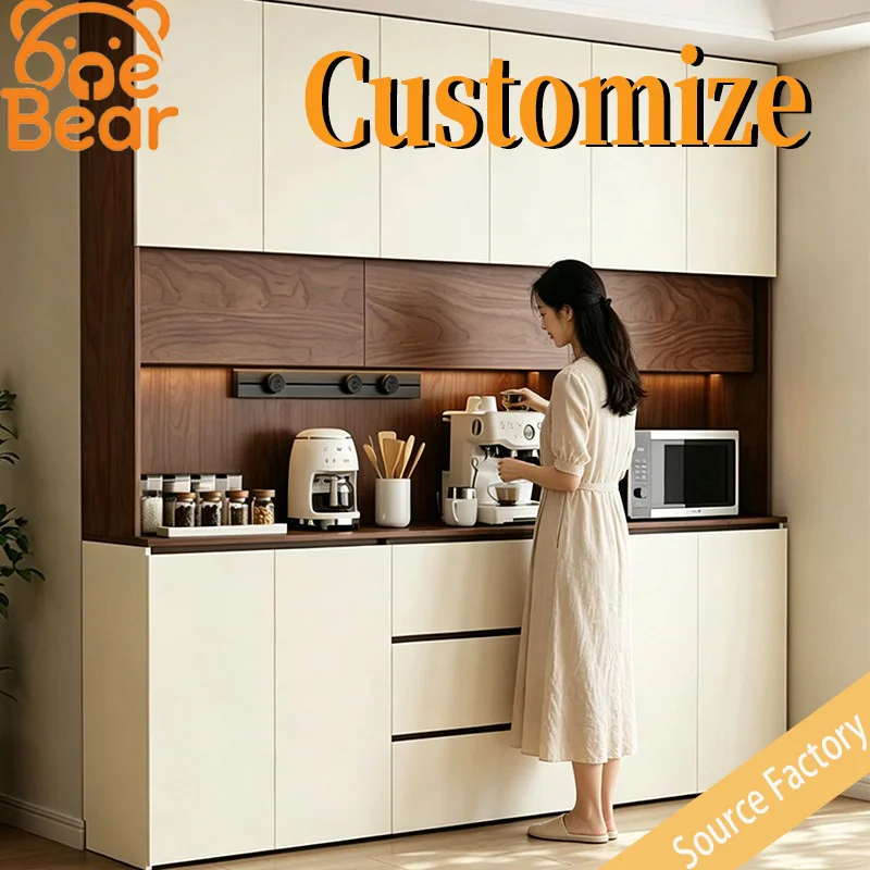 

Customized honeycomb aluminum all-aluminum alloy sideboard, wall-mounted integrated storage cabinet, tea cabinet, wine cabinet.