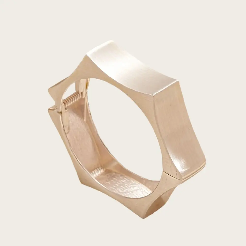 سبيكة معدنية واسعة مفتوحة الإسورة ماتي/لامعة مسدس الكفة أساور الأقلية تصميم مجوهرات اكسسوارات مبالغ فيها سوار الفتيات #2