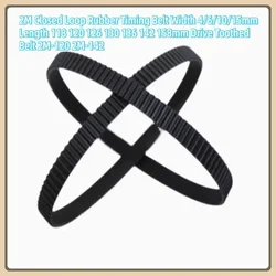 2M Closed Loop Rubber Timing Belt Width 4/6/10/15mm Length 118 120 126 130 136 142 158mm Drive Toothed Belt 2M-120 2M-142