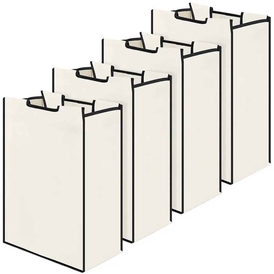 

4 шт. сменные сумки для сортировки белья, корзина, съемная сменная сумка-органайзер для хранения белья, вкладыш для корзины, без крючков 14.